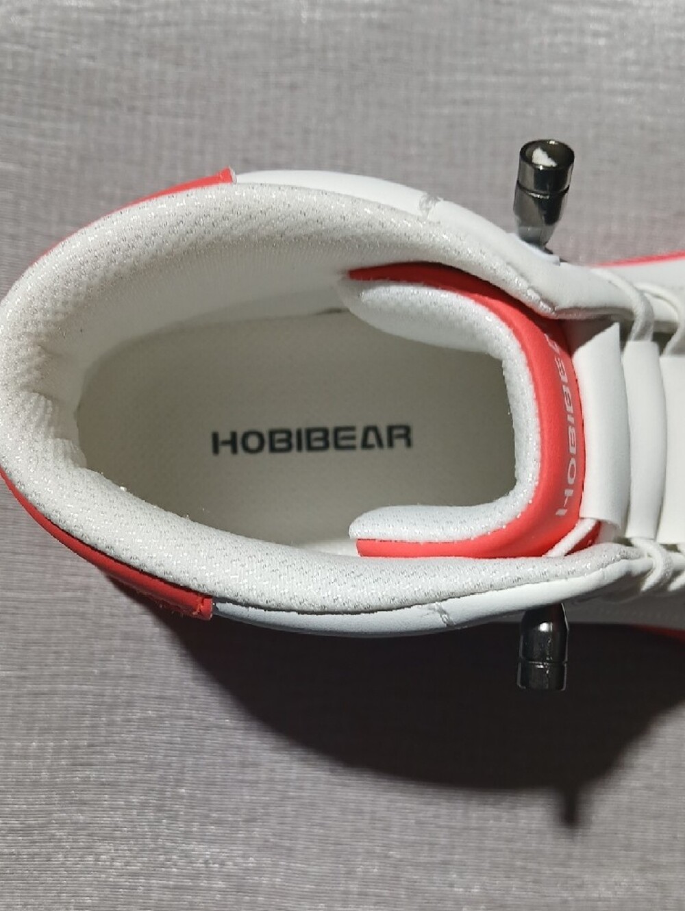 Hobibear White & Coral Lace-Up Sneaker - Picture 4 of 8